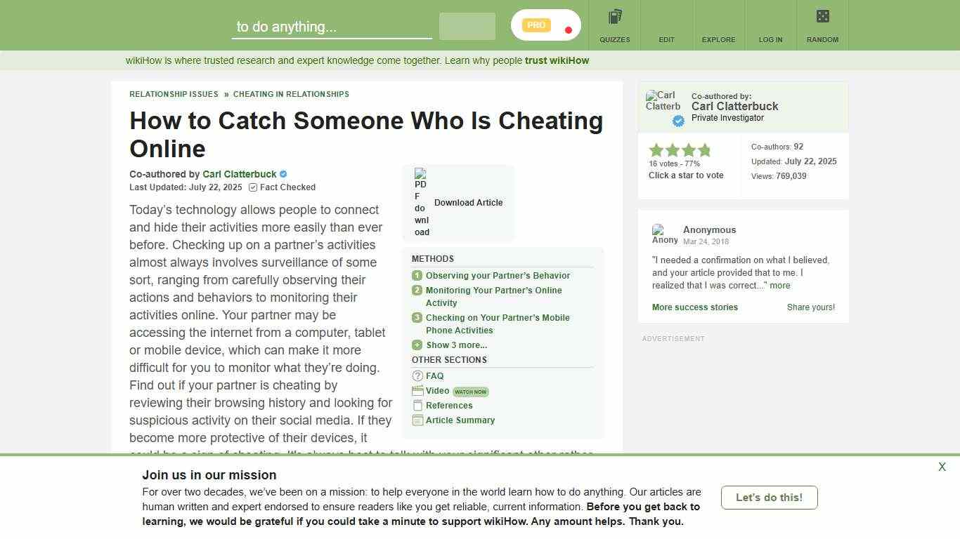 6 Ways to Catch Someone Who Is Cheating Online - wikiHow